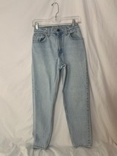 vintage women’s Levi’s 550 jeans relaxed tapered sizeJr5S 100%cotton made in USA