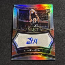 RAYAH MARSHALL Rookie Auto Silver Signatures 2025 Panini Select WNBA SG-RM