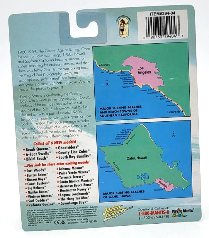 2001 Johnny Lightning Surf Rods The Ghostriders Collectible Diecast - Image 2 of 4