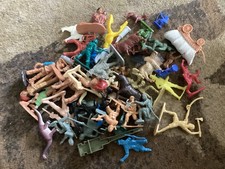 Vintage Plastic Army Men Lot- Cowboys, Western, Knights, Military, Pirates, etc