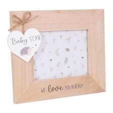 Baby's First Scan Photo Frame Wooden Ultrasound Image Keepsake Gift