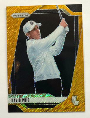 2025 Panini Prizm LIV Golf David Puig Gold Shimmer FOTL 3/8 Fireballs GC #42