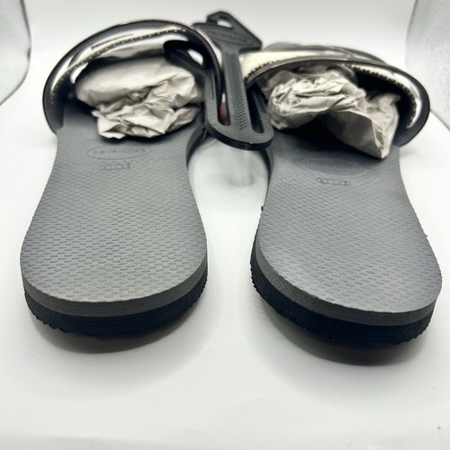 Havaianas You Trancoso Premium Sandal Women’s Sz 11/12 Steel Gray Flat Strappy - Picture 9 of 11