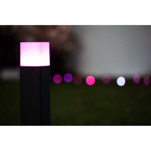 LED Smart Garten/Stehleuchte Cube 50cm Dunkelgrau IP44 9,5W 450lm App Alexa WiFi - Afbeelding 11 van 14