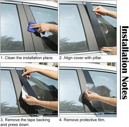 Door Window Pillar Posts For Infiniti Q50 14-2023 Door Panel Trim Stickers Pads - Picture 6 of 9