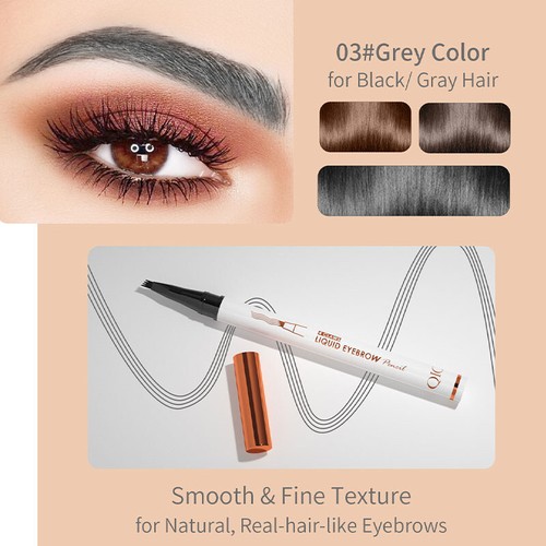 Eyebrow Microblading Pen 3D Tattoo Liquid Ink Pen 4 Fork Eye Brow Pencil - Picture 11 of 24