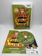Press Your Luck 2010 Edition Nintendo Wii 2009 Complete W/ Manual- Tested -VG