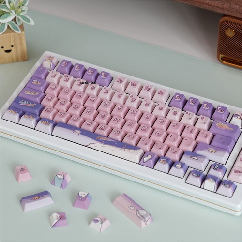 Space Cat Theme Keycap Cherry Height 140 Keycaps Dye-sub for Cherry MX Keyboard - 第 2/7 張圖片