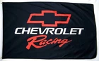 Chevrolet Premium Black & Red Racing Bowtie Flag 3' x 5' Banner (USA Seller)