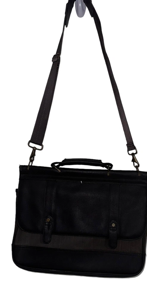 Solo New York 15.6" Thompson Laptop Briefcase Messenger Bag Espresso - Image 3 of 4