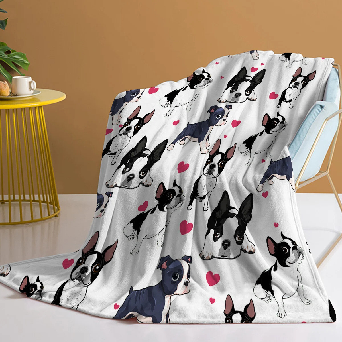 French Bulldog Blanket Throw Soft for Bed Sofa Birthday Gift