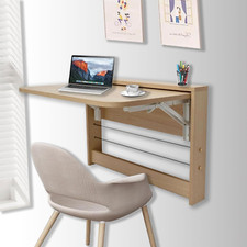 Mesa de pared plegable que ahorra espacio - Escritorio flotante versátil para hogar y oficina