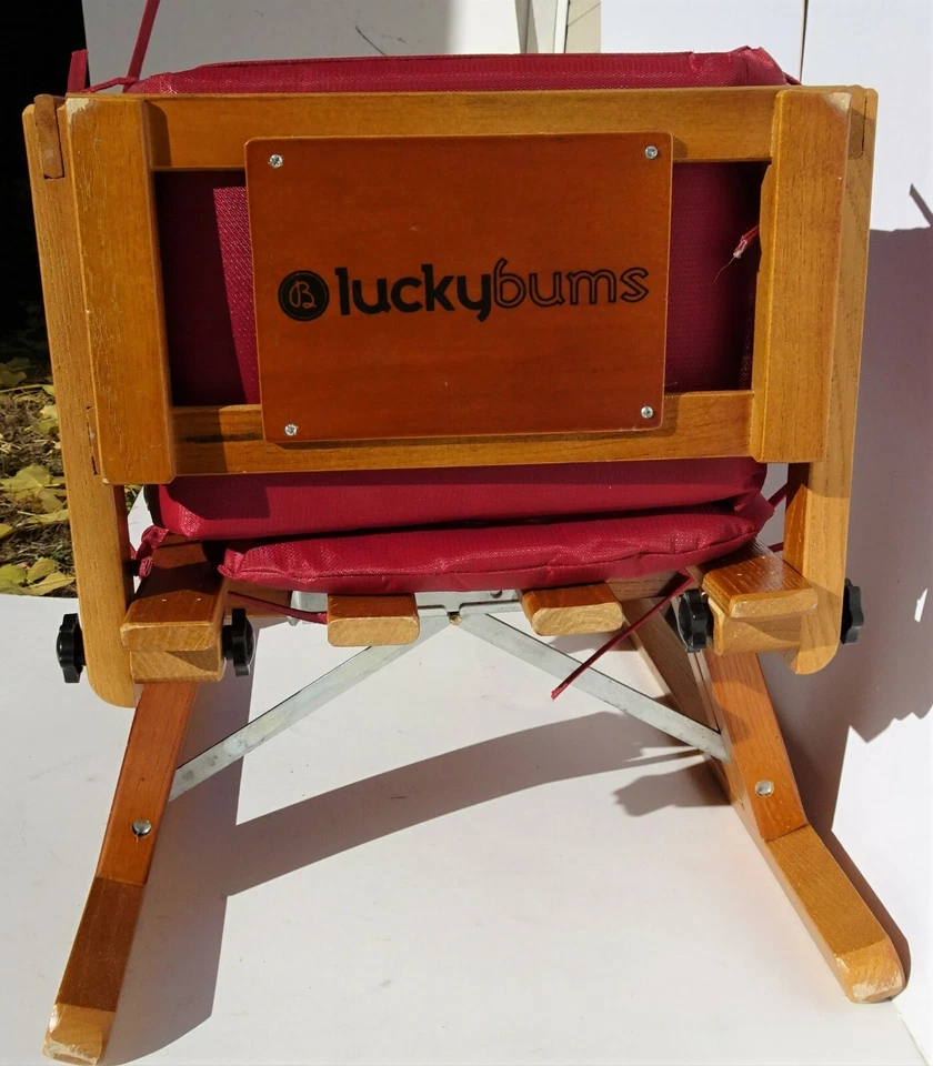 Trineo de madera Lucky Bums - Trineo infantil portátil clásico de madera plegable 43" Foto 4 de 4