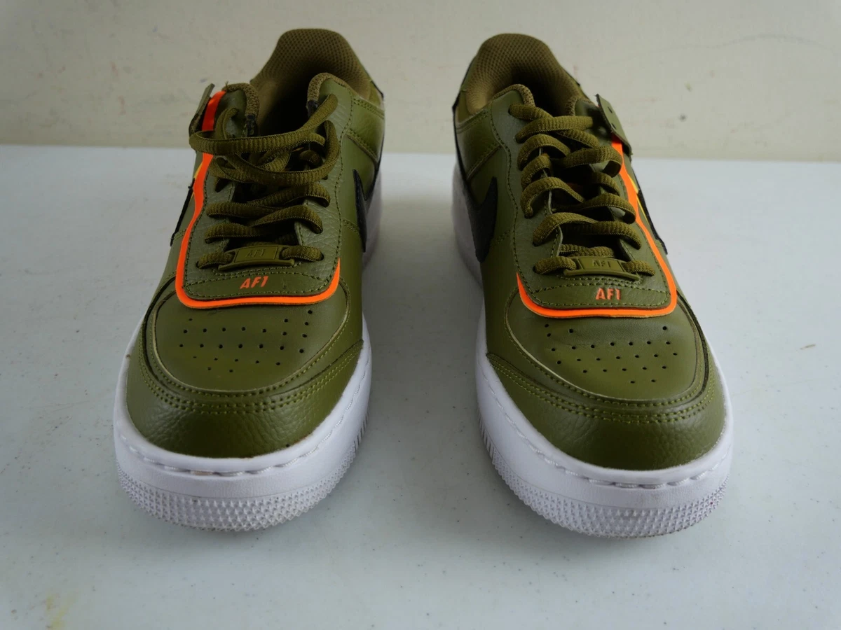 Nike Air Force 1 Mid '07 Men's Shoes Olive Green-Total Orange