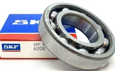 SKF 6208 C3 DEEP GROOVE BALL BEARING, OPEN TYPE, NO SEALS 40x80x18 mm