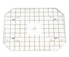 4X5 Glass Focusing Screen f/ Linhof Horsemans Toyo Sinar Large Format w/ Grid
