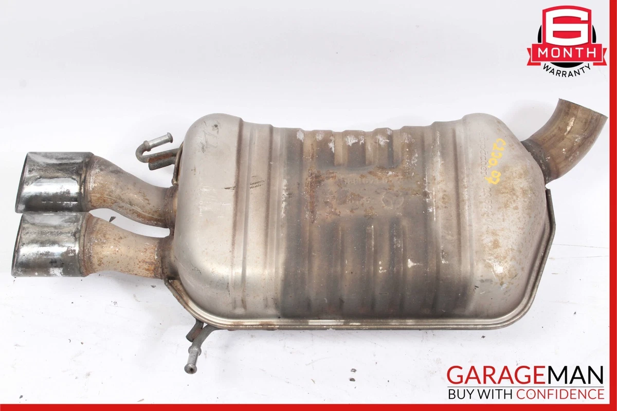 01 07 Mercedes W203 C230 C350 C32 AMG Sport Exhaust Muffler Pipe Tips Assembly