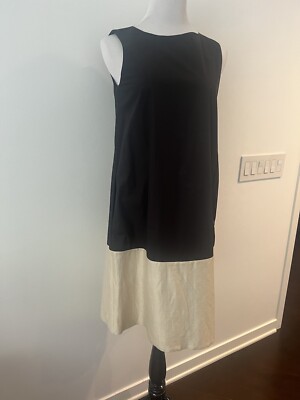 NWT Weekend by Max Mara Womens Black and beige dress size 8