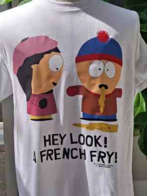 Vintage 1998 t-shirt South Park Hey Look white shirt S-5XL