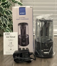 AFMAT Vertical Electric Pencil Sharpener Plug In 6-12mm Black