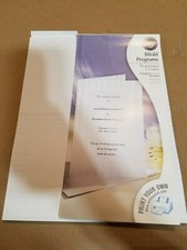 Wilton Bi-fold Programs - 17 sheets - White Simple Yet Elegant