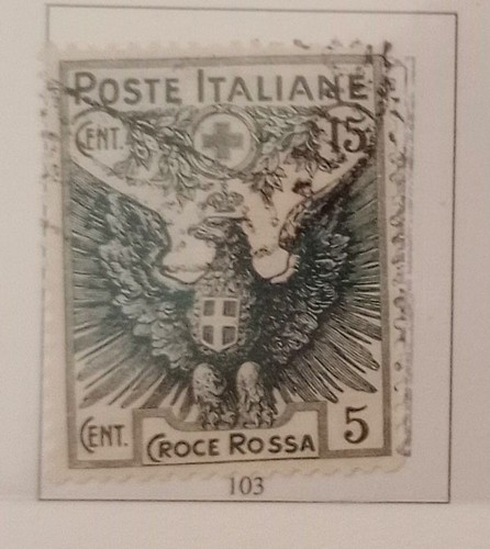 ITALIA REGNO PRO CROCE ROSSA I QUATTRO VALORI USATI - Foto 3 di 4