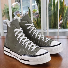 Converse Men's Chuck 70 Plus Hi Canvas A01362C Utility/Egret/Black Size 9