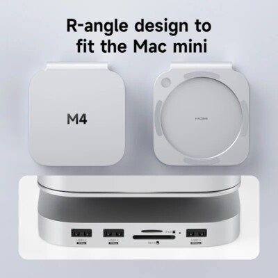 Hagibis USB C Hub mit M.2 SSD Gehäuse, Dockingstation für Mac mini M4