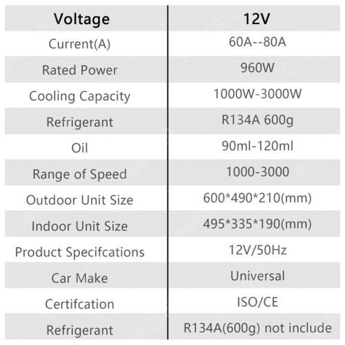 12V Truck Cab Air Conditioner Split AC Fits Semi Trucks Bus RV Caravan -AUS - Picture 15 of 15