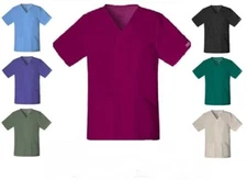 Cherokee Unisex Scrubs Core Stretch V-Neck Top 4725 Colors And Sizes NWT