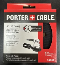 5-inch 5 Hole Hook & Loop Sander Sanding Pad For Porter Cable 13904 13909 333