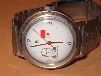 SOWJETISCHE Uhr Wostok Wostok Original Komandirskie Gorbatschow Besuch in Japan