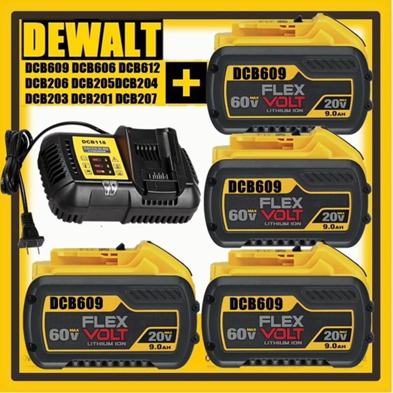 DeWalt 20V/60V MAX 9.0Ah FLEXVOLT Battery DCB609-2 with Charger