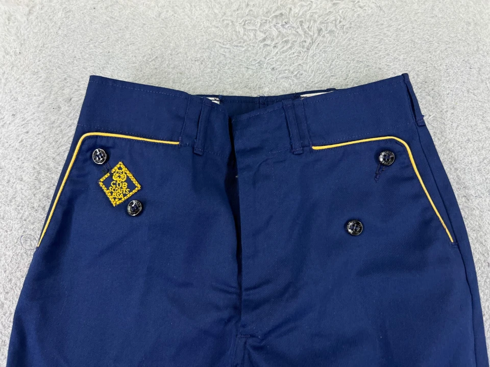 VINTAGE Boy Scouts Pants Youth 23 Blue Cub Scout 1960s 60s Zip Fly 23x24 - Image 4 of 4