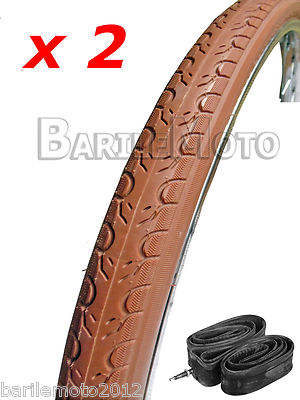 Copertone Bici 700x28C Marrone - Per Fixed Gear, Single Speed E City Bike - Foto 7