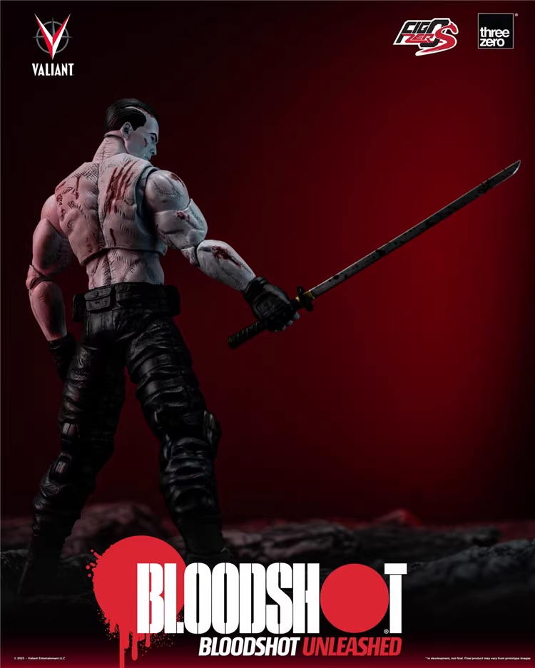 アメコミ BLOODSHOT Unleashed FigZero S Valiant VALIANTFigZero S 1/12 Bloodshot Unleashed – threezero store