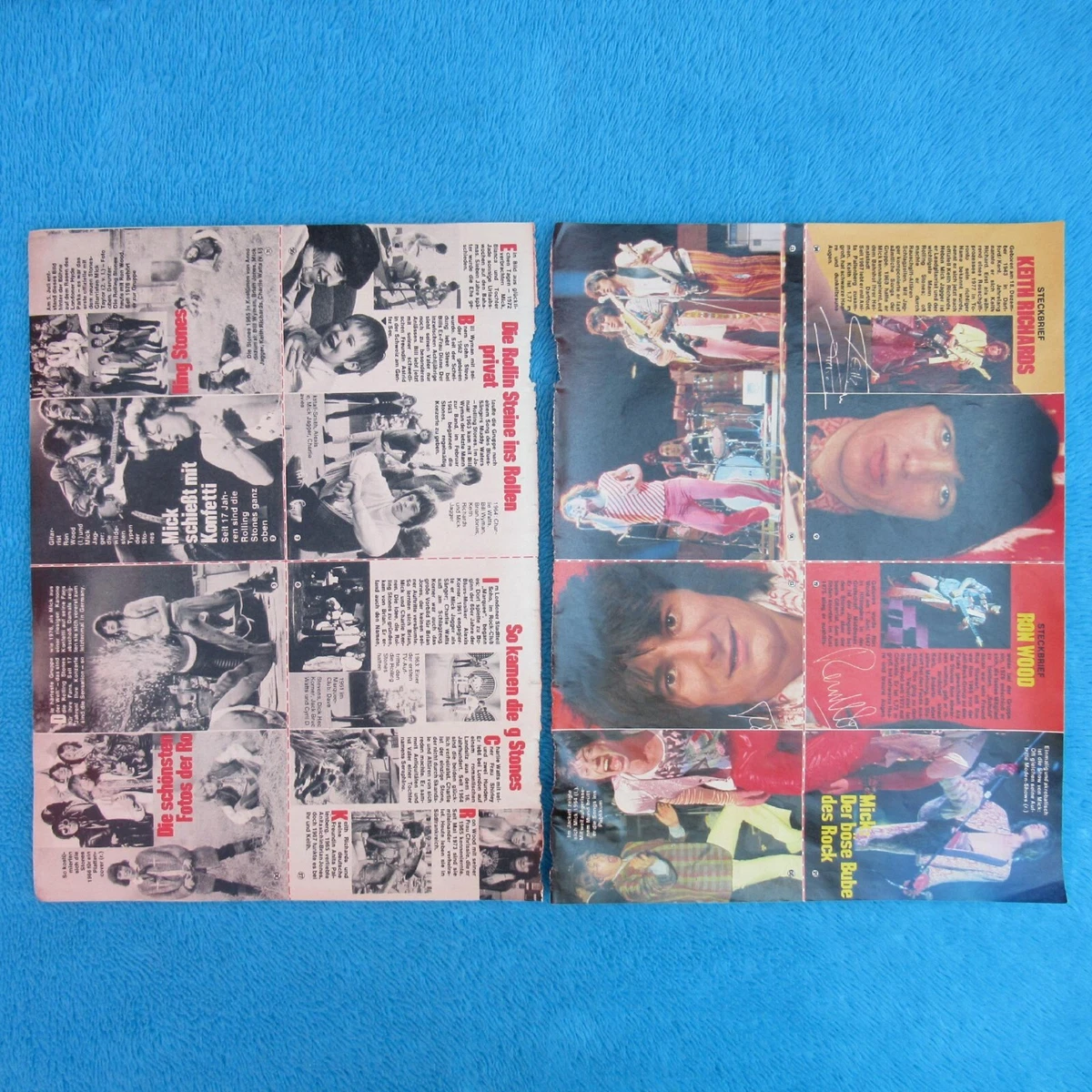 The Rolling Stones Mini BRAVO 2 Seiten 1970er