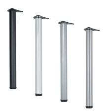 4x Häfele Tischfüße Tischbein Tischfuß höhenverstellbar 710 mm Tisch rund Ø 60