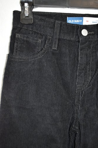 Old Navy Pants Size 10 Black Corduroy Baggy Wide Leg Girl's - Picture 4 of 7