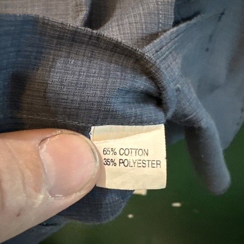 Camicia Alfred Dunhill con bottoni manica corta 38-15 blu - Foto 4 di 6