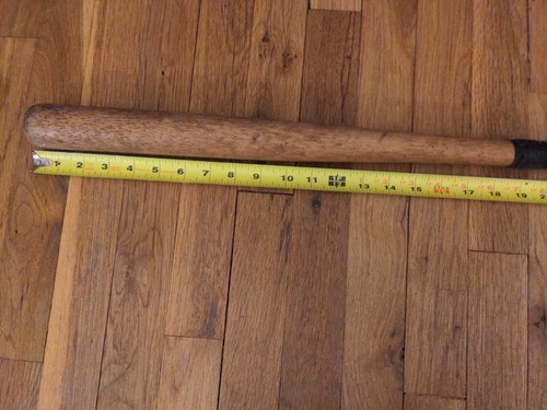 VINTAGE WOODEN UNIDENTIFIED COLLECTIBLE RARE BASEBALL BAT - Picture 2 of 5