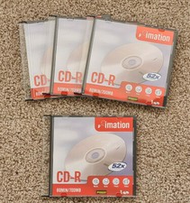 4 x Imation 52x Speed CR-R 80min/700MB Discs - Slim Profile Cases
