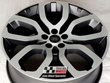 R469DBS Exchange RANGE ROVER SPORT 4x 22" GENUINE 5004 SATIN BLACK ALLOY WHEELS