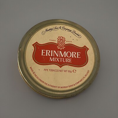 VINTAGE FIND  50g Erinmore Mixture Tabaco Tin/Can Kurt Sons & Co. EMPTY