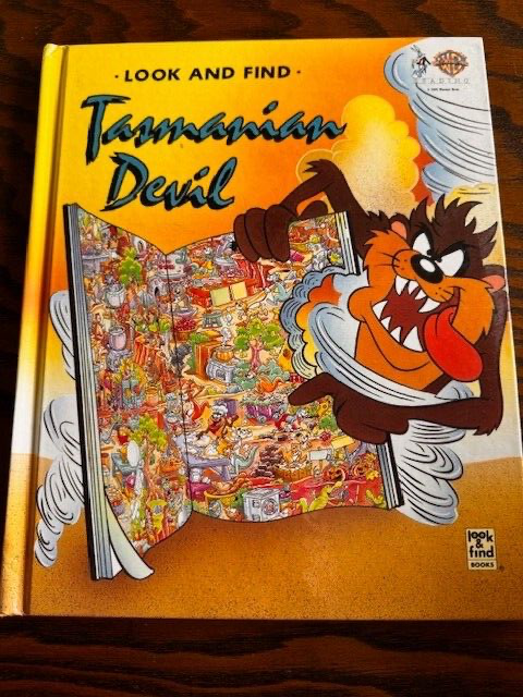 Looney Tunes Look and Find Tasmanian Devil (Hardcover) VTG 1995