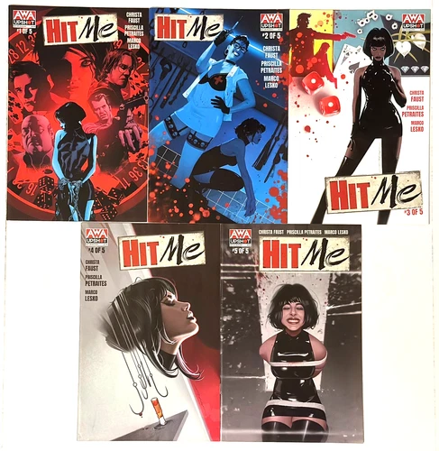 Hit Me 1 2 3 4 5 Complete Set 2022 AWA Upshot Comics 🔥
