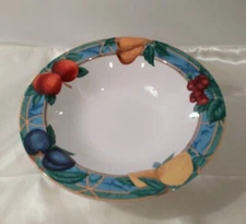 Serving Bowl 10.5" Victoria & Beale Casual FORBIDDEN FRUIT #9024 EUC