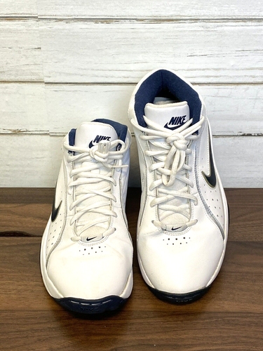 Nike Men's Sz 10 Overplay IV 318853-141 White Basketball Shoes Lace Up Mid Top | eBay