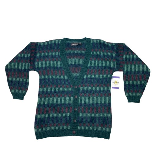 Vintage Y2k Strickjacke Pullover Paul Harris Damen S Mohair Knopfleiste Oversized - Bild 15 von 15