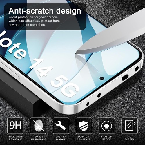 CUSTODIA PROTEZIONE CAMERA Cover TPU per Xiaomi REDMI NOTE 14 5G PELLICOLA VETRO - Zdjęcie 5 z 7